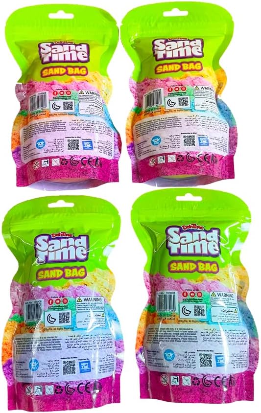 دوه تايم رمل سحري عبوات يلاستيك 680 غرام متنوع تشكيل الرمل DohTime