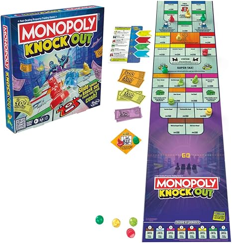 مونوبولي نوك اوت للحفلات العائلية العاب البطاقات Monopoly