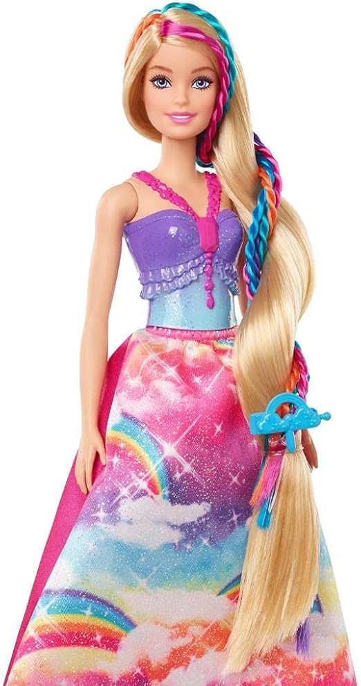 باربي دمية تصفيف الشعر برينسيس دريموبيا دمية مع اكسسوارات Barbie