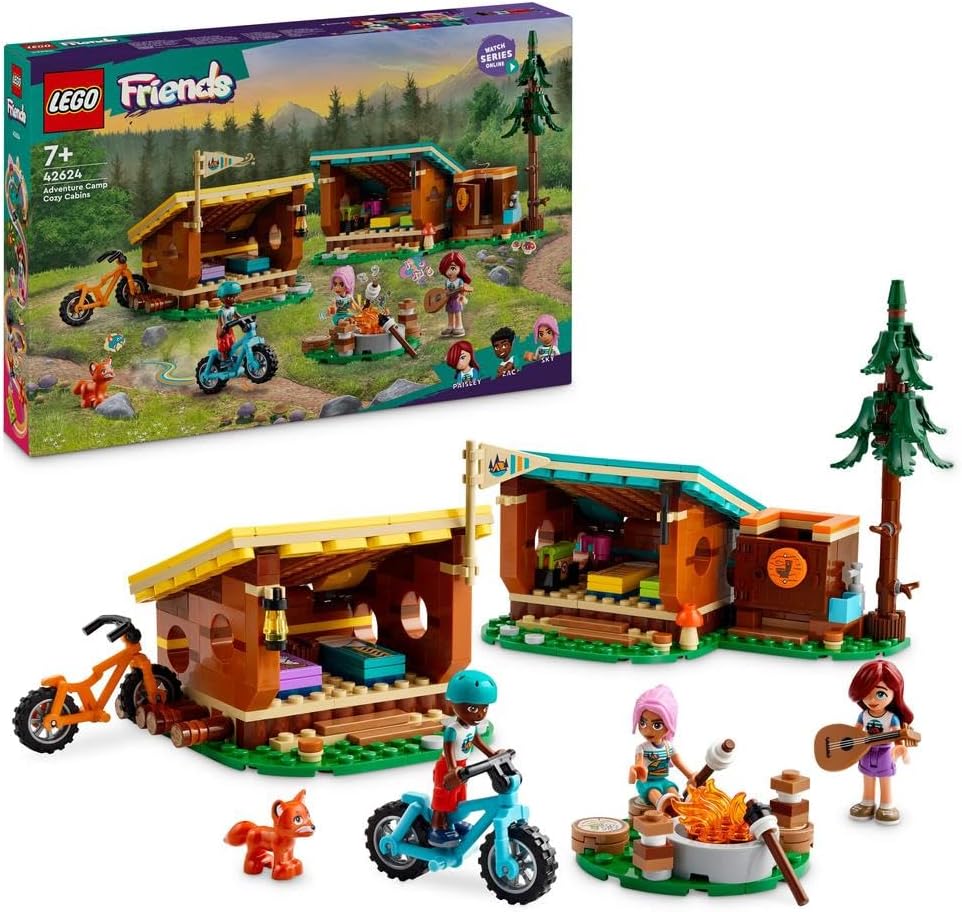 ليجو فريندز لعبة مغامرة كامب كوزي كابينز مكعبات التركيب LEGO