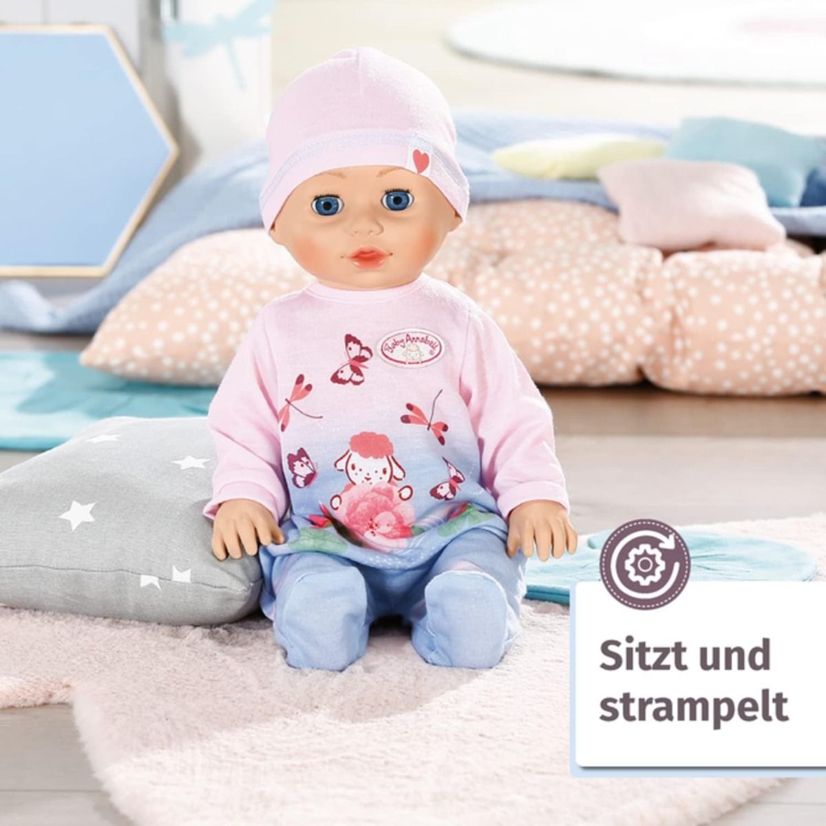 بيبي انابيل دمية ليلي تعليم المشي 43 سم دمى المواليد Baby Annabell