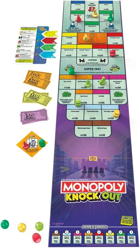 مونوبولي نوك اوت للحفلات العائلية العاب البطاقات Monopoly