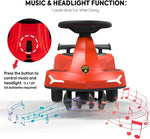 لامبورغيني لعبة سيارة دف احمر قابلة للتأرجح مع أضواء وأصوات مركبات الدف Lamborghini