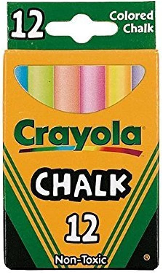 كرايولا أعواد طباشير غير سامة 12 قطعة رسم و تلوين Crayola