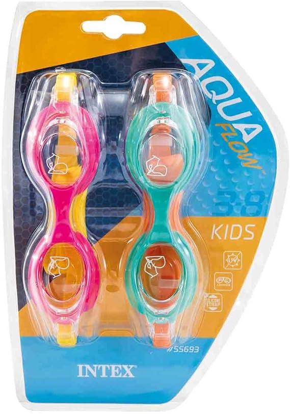 انتكس نظارات سباحة قطعتين الوان متنوعة نظارات السباحة Intex