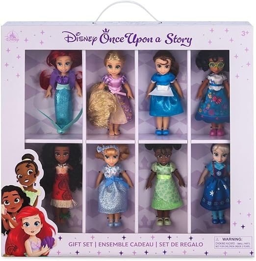 ديزني برينسس دمي الاميرات 8 قطع دمى الشخصيات Disney