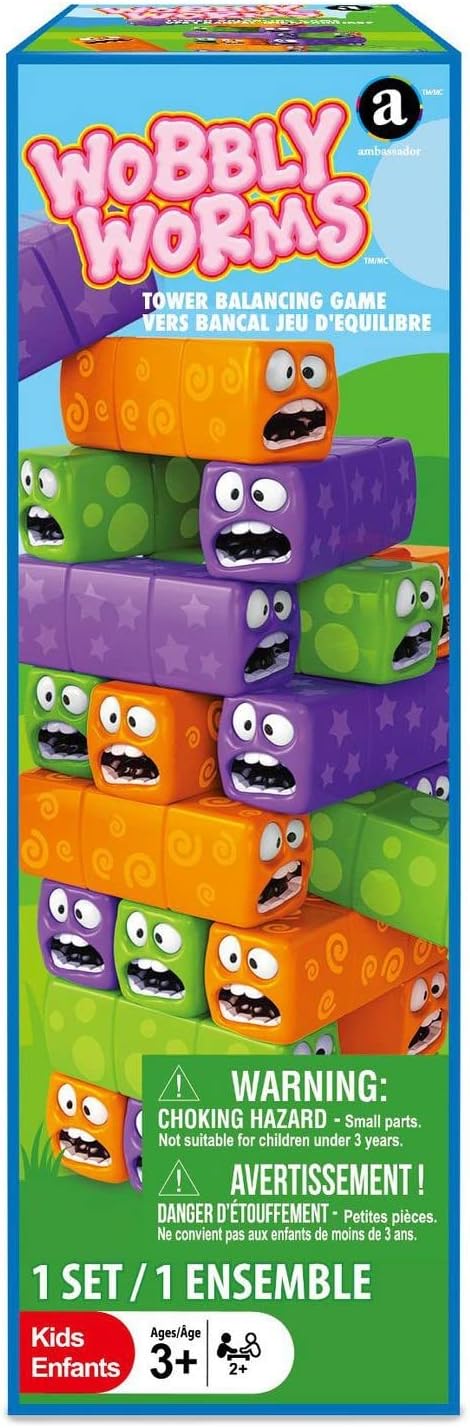 أمباسادور لعبة التوازن برج الديدان المتمايلة 26 قطعة العاب لوحية Ambassador