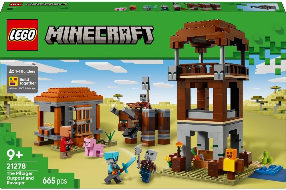 ليجو ماين كرافت موقع النهب والتدمير مكعبات التركيب LEGO