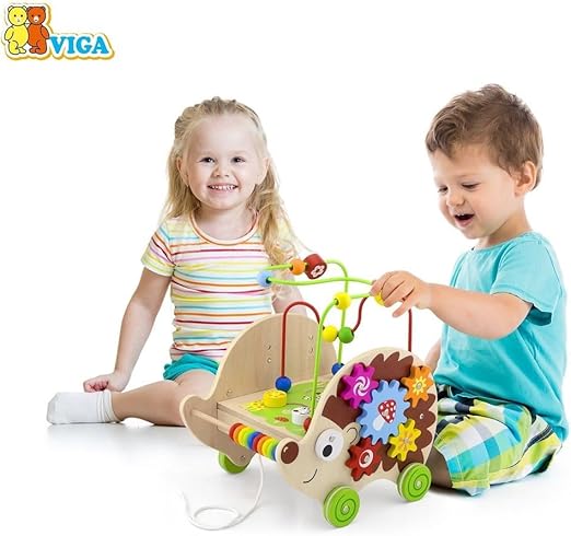 فيجا لعبة القنفذ القابلة للسحب 4 في 1 مواليد تفاعلي VIGA