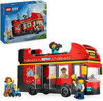 ليجو سيتي لعبة حافلة لمشاهدة معالم المدينة بطابقين مكعبات التركيب LEGO