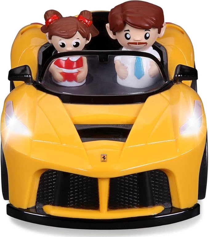 بي بي جونيور سيارة فيراري صفراء مركبات الأطفال BB Junior