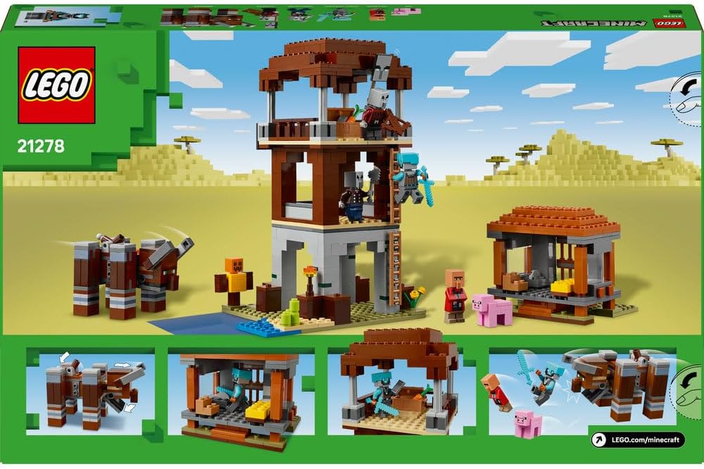 ليجو ماين كرافت موقع النهب والتدمير مكعبات التركيب LEGO