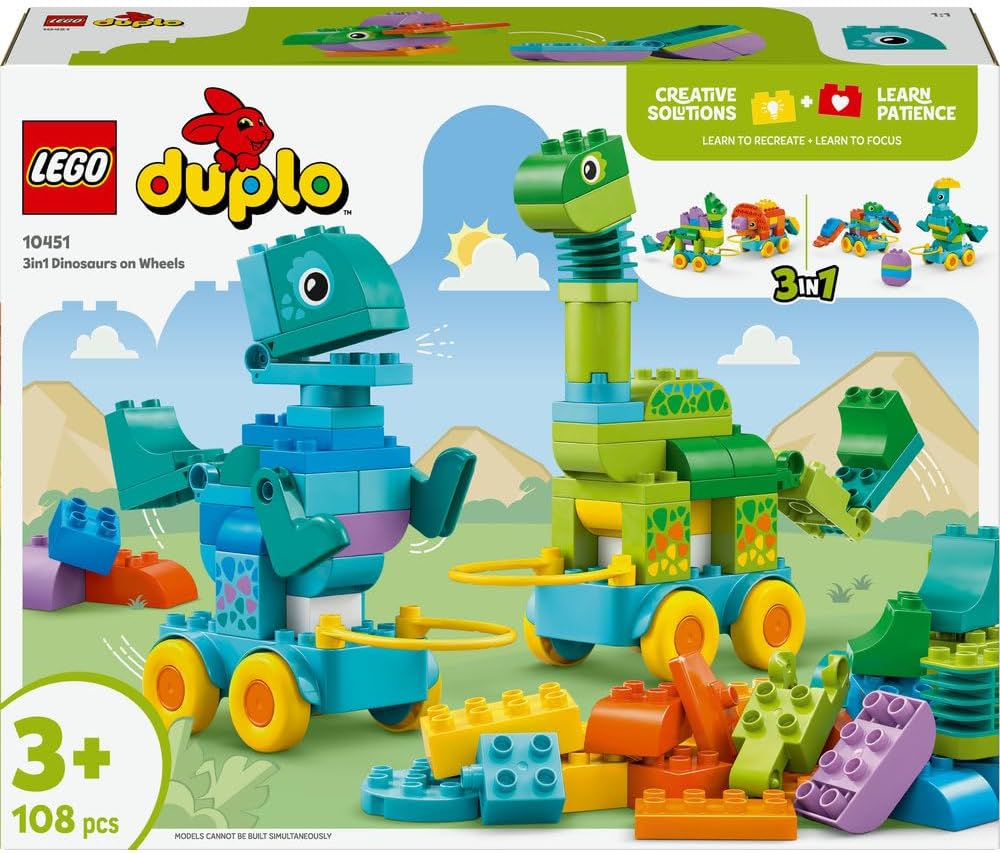 ليجو 10451 دبلو ديناصورات 3 في 1 مكعبات التركيب LEGO