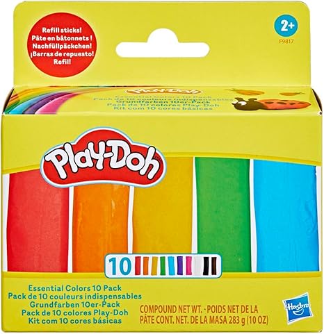 بلاي دوه لعبة صلصال 10 عبوات من عصي إعادة التعبئة الصلصال والمعجون Play-Doh