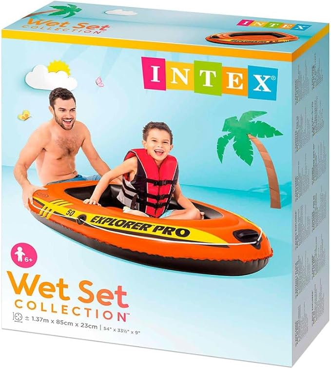 انتكس قارب إكسبلورر برو 50 عوامات ومراتب Intex