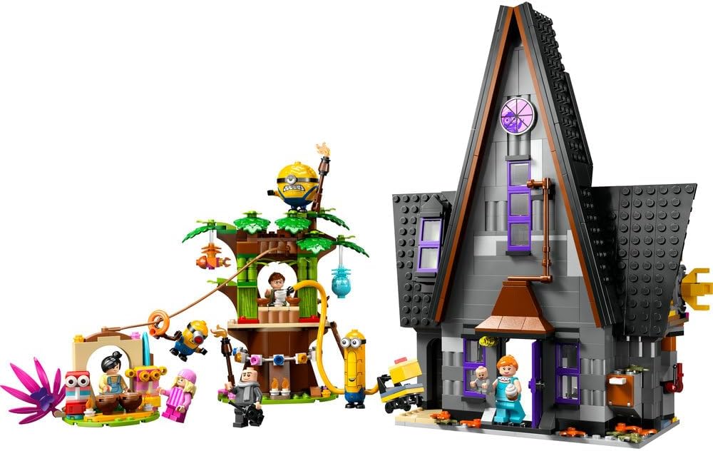 ليجو 75583 ديسبيكابل مي 4 مينيونز وقصر عائلة غرو مكعبات التركيب LEGO
