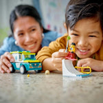 ليجو مكعبات بناء سيارة اسعاف الطوارئ مكعبات التركيب LEGO