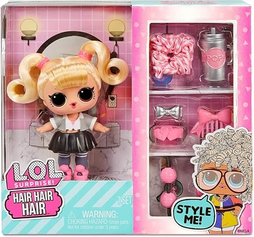 ال او ال سربرايز هير مع 10 اكسسوارات متنوع دمية مع اكسسوارات LOL Surprise