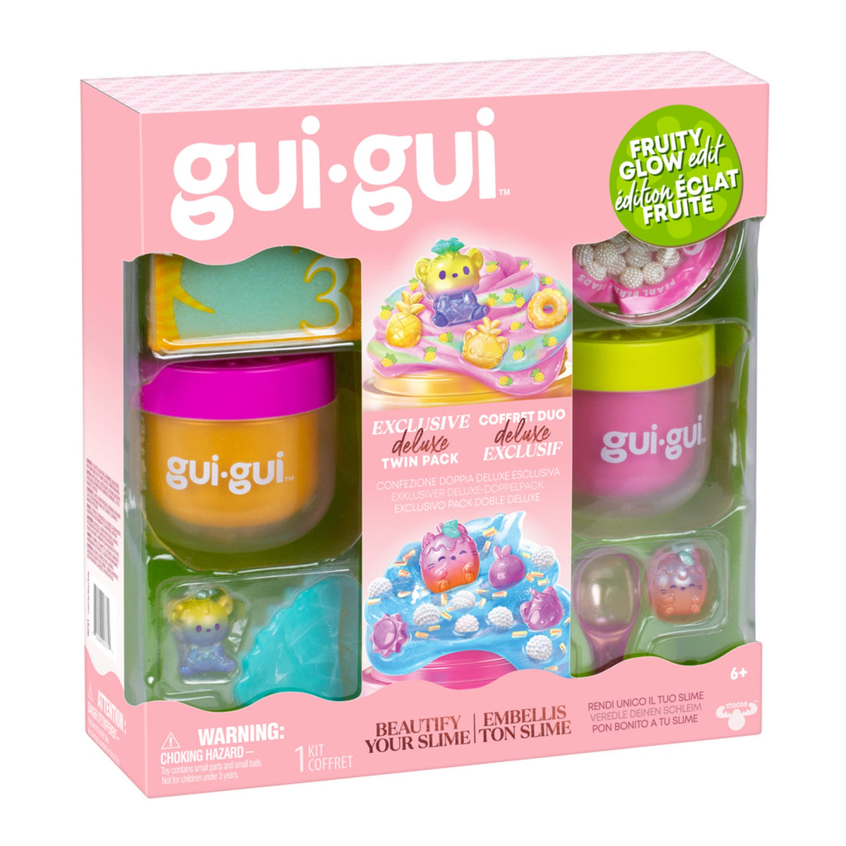 جوي جوي سلايم توهج الفواكه عبوة مزدوجة سلايم Gui Gui