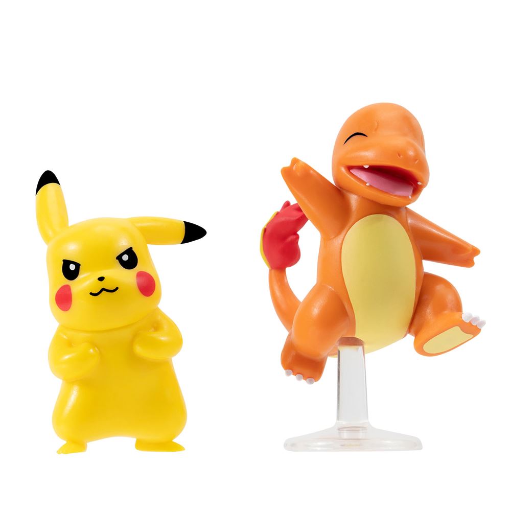 بوكيمون مجسم شخصيتين بيكاتشو وشارماندر شخصيات كرتونية Pokemon