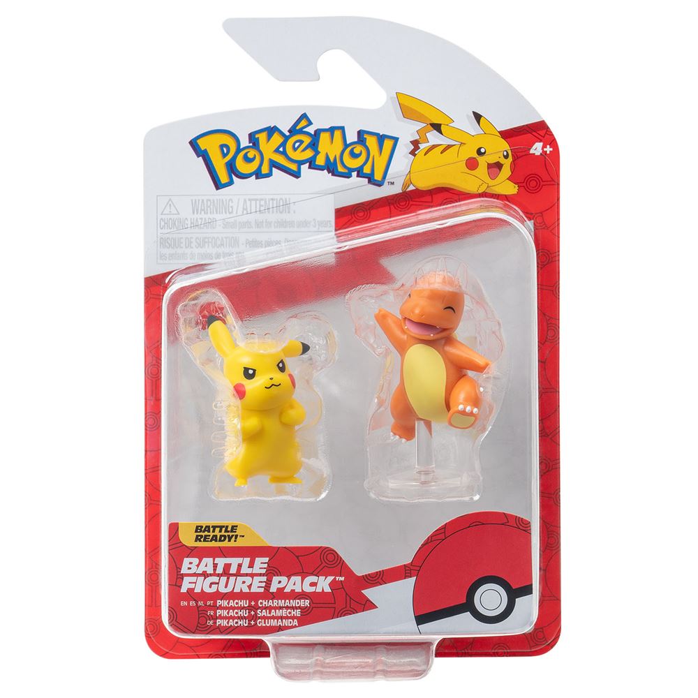 بوكيمون مجسم شخصيتين بيكاتشو وشارماندر شخصيات كرتونية Pokemon
