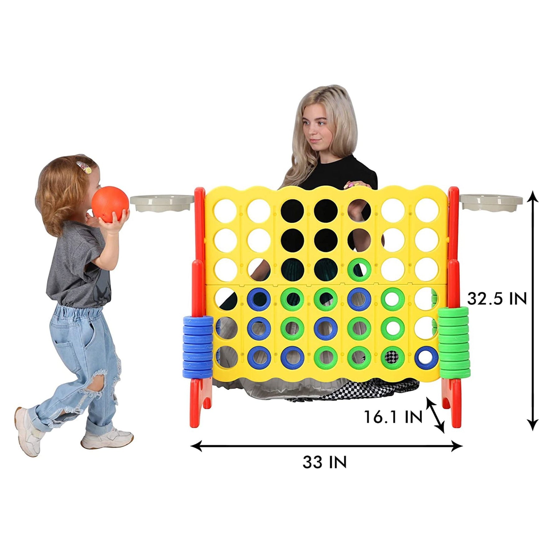 لعبة كونيكت 4 كبير مع سلة العاب الرياضه LOCAL