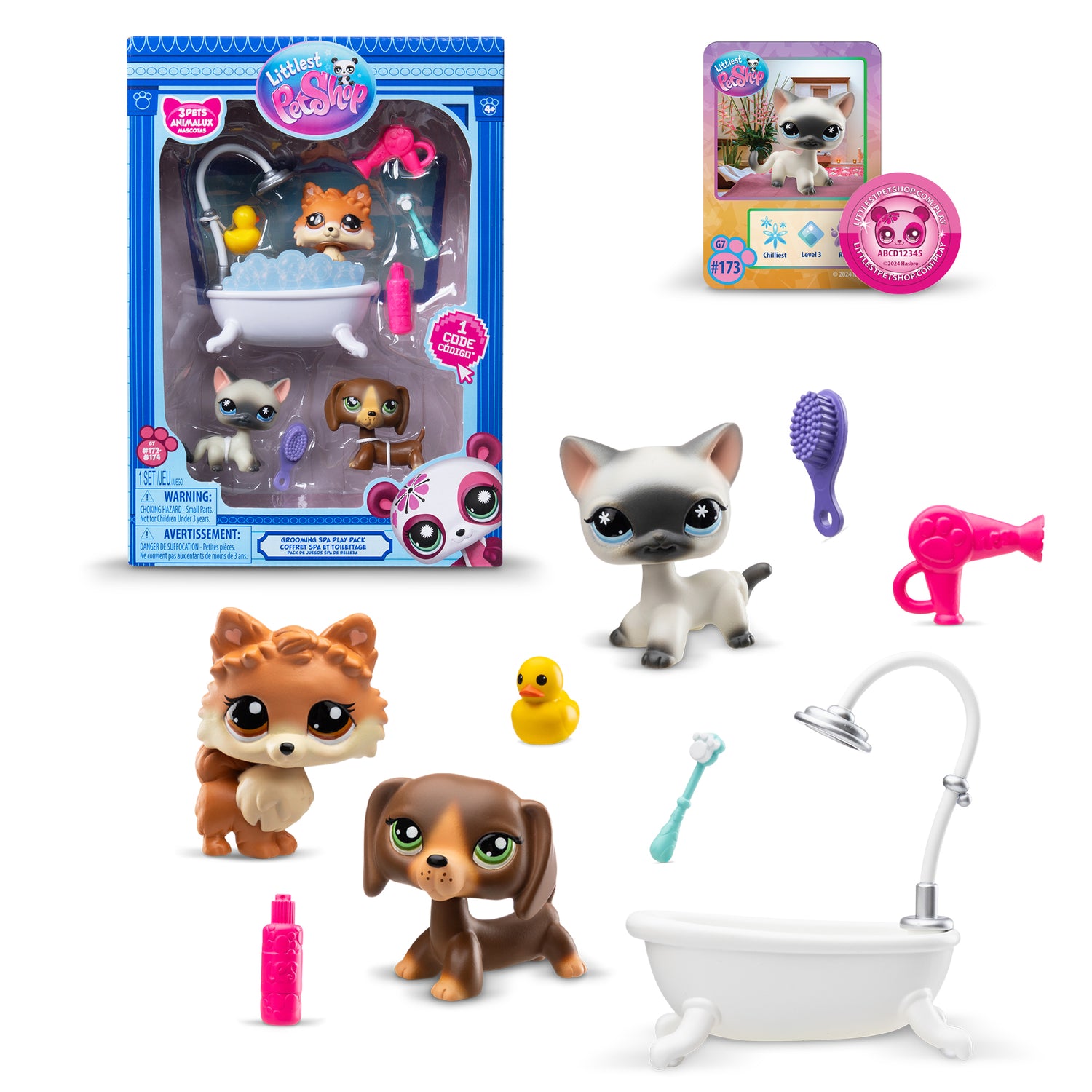 ليتلست بت شوب سبا العناية بالحيوانات الأليفة مجسمات الحيوانات Littlest Pet Shop