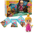 ماشا والدب دمية مع فستان وشعر دمية مع اكسسوارات Masha and the Bear