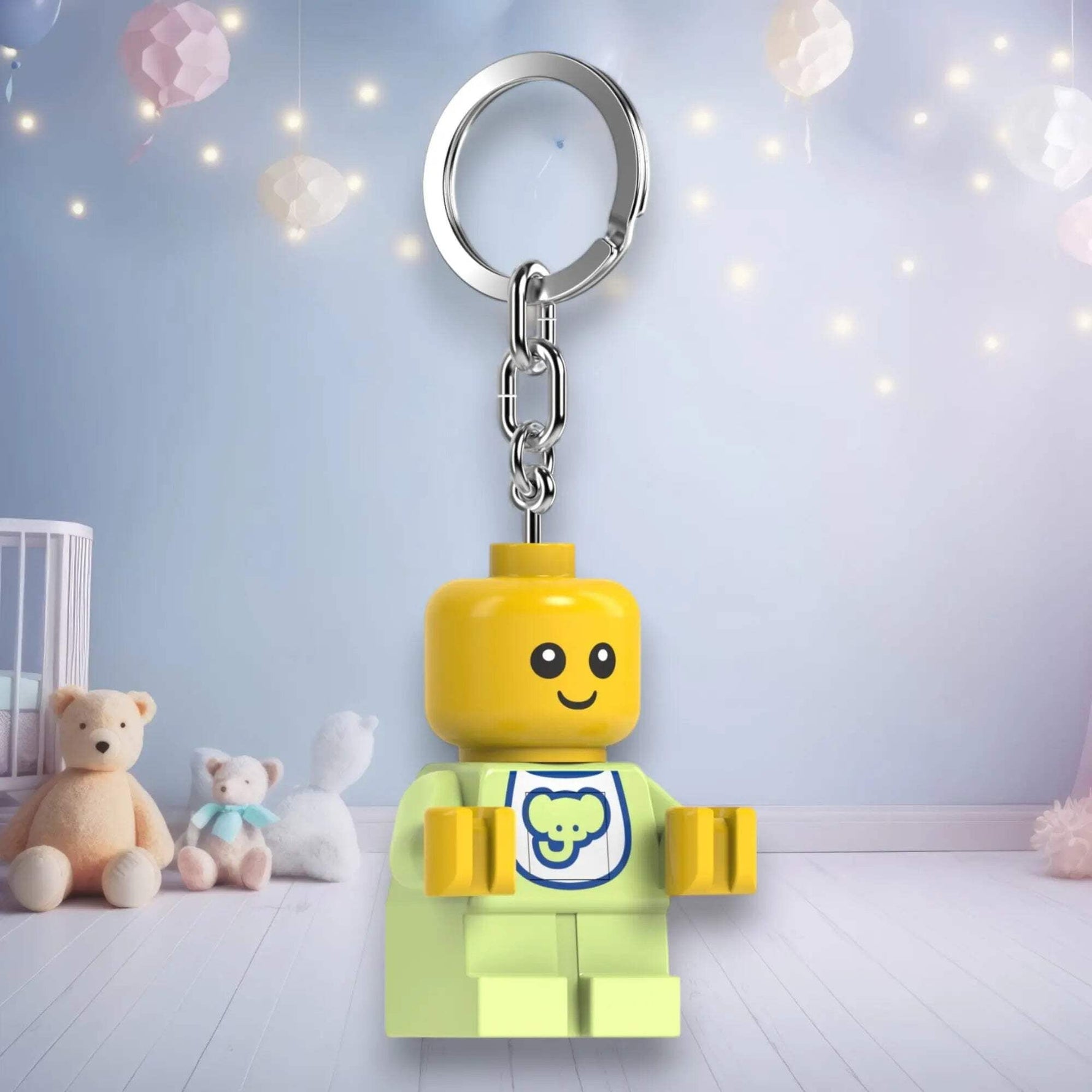 ليجو اي كيو سلسلة مفاتيح كابتن بريكبيرد مكعبات التركيب LEGO