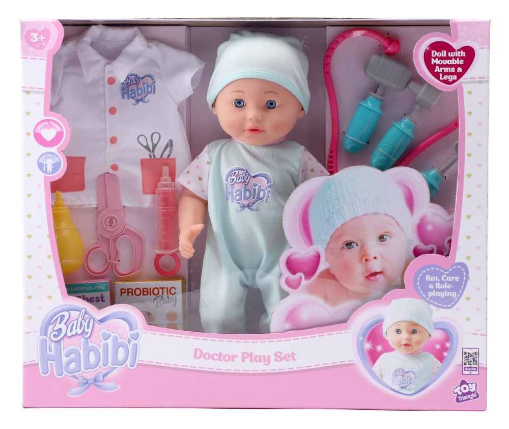 بيبي حبيبي دمية الطبيب مع اكسسوارات دمى المواليد Baby Habibi