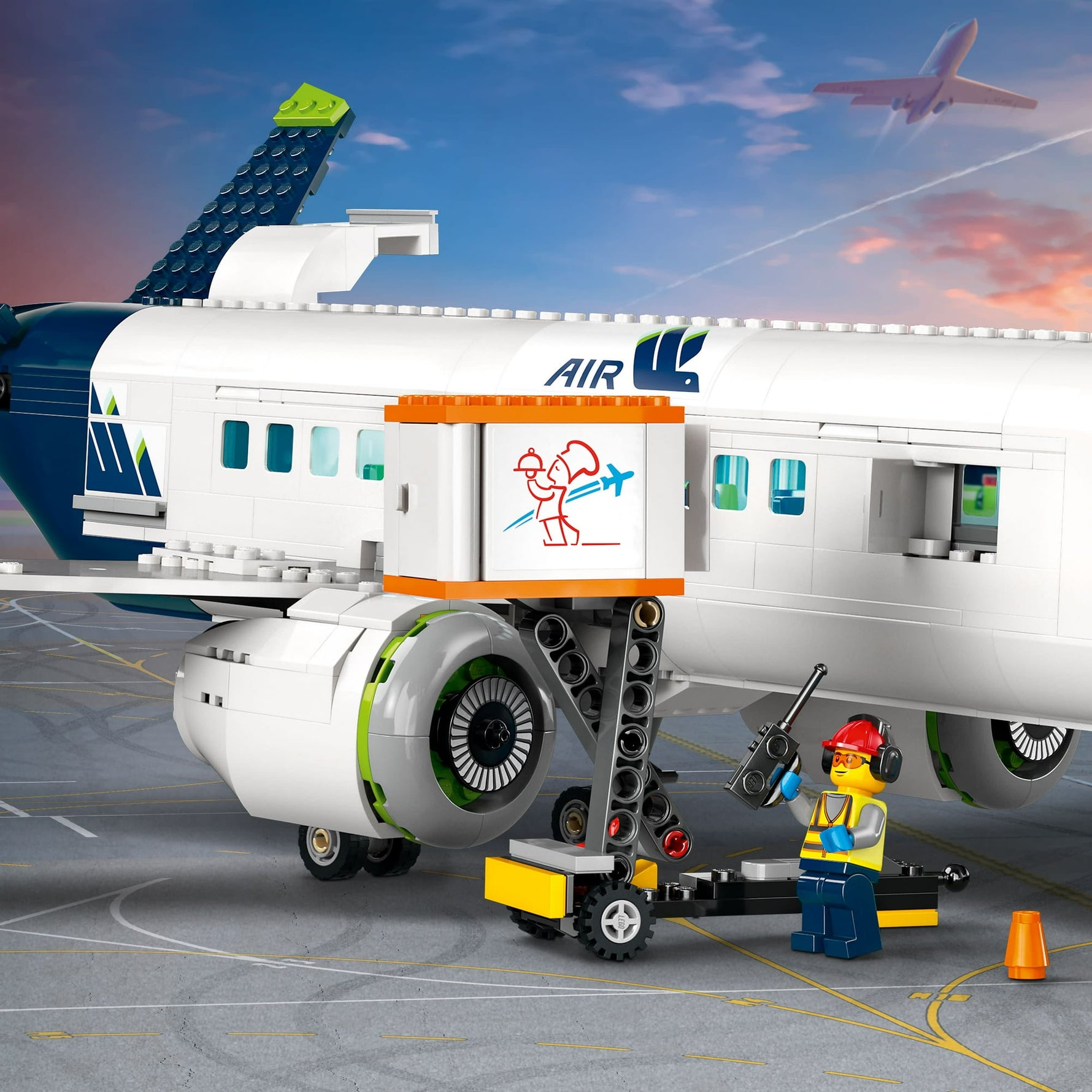 ليجو 60367 سيتي طائرة ركاب المدينة مكعبات التركيب LEGO