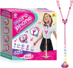 لعبة ميكروفون كاريوكي للأطفال مع حامل وردي LOCAL