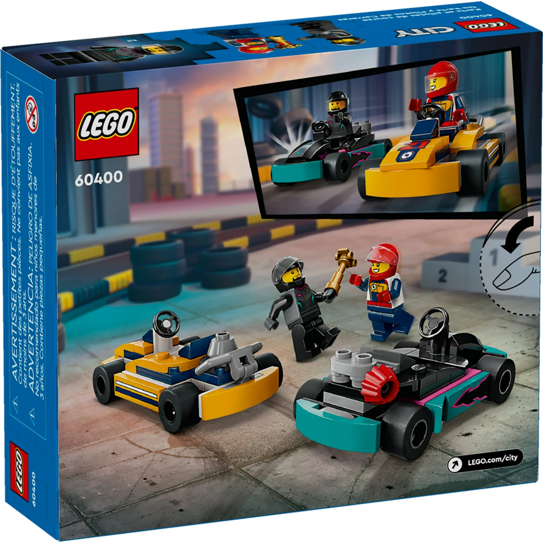 ليجو 60400 سيتي سيارات جو كارتس وريس درايفرز مكعبات التركيب LEGO