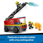 ليجو 60463 سيتي شاحنة إطفاء مع سلم مكعبات التركيب LEGO