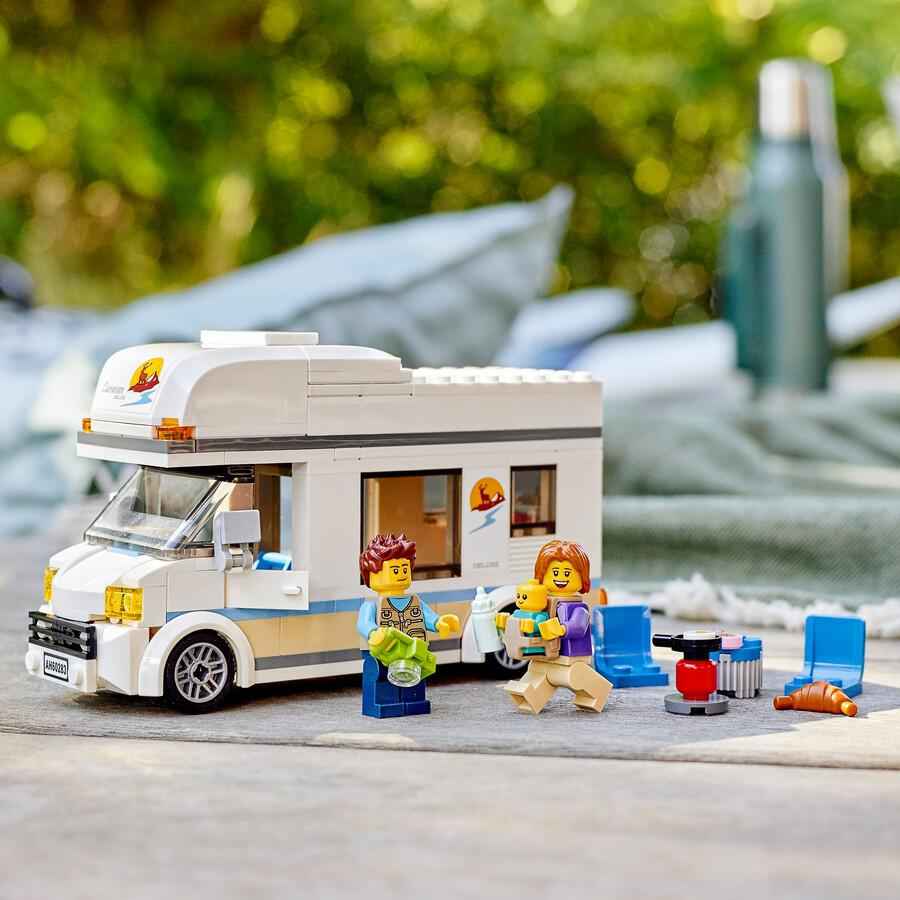 ليجو سيتي مجموعة بناء عربة التخييم للعطلات مكعبات التركيب LEGO