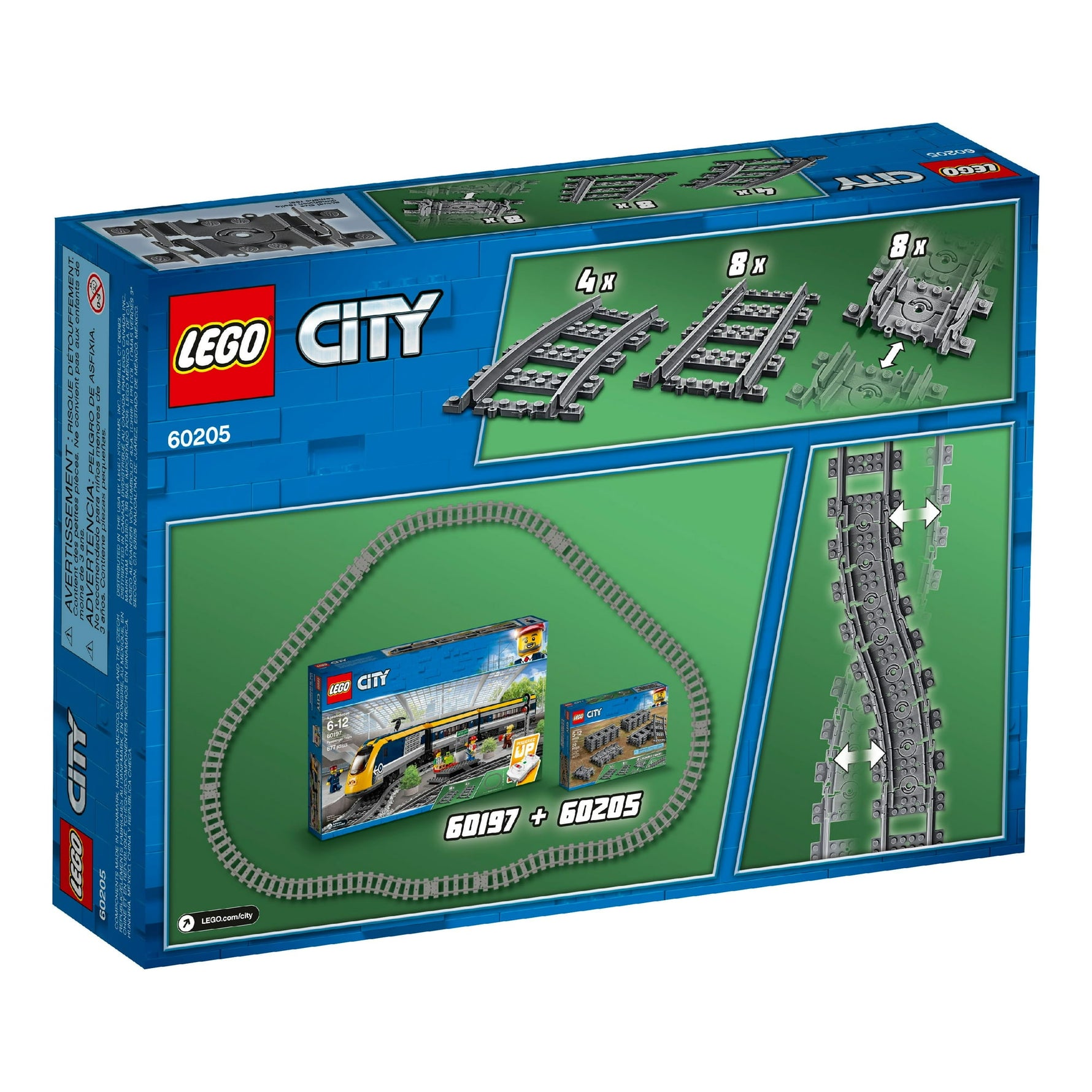 ليجو 60238 سيتي مسارات ومنحنيات مكعبات التركيب LEGO