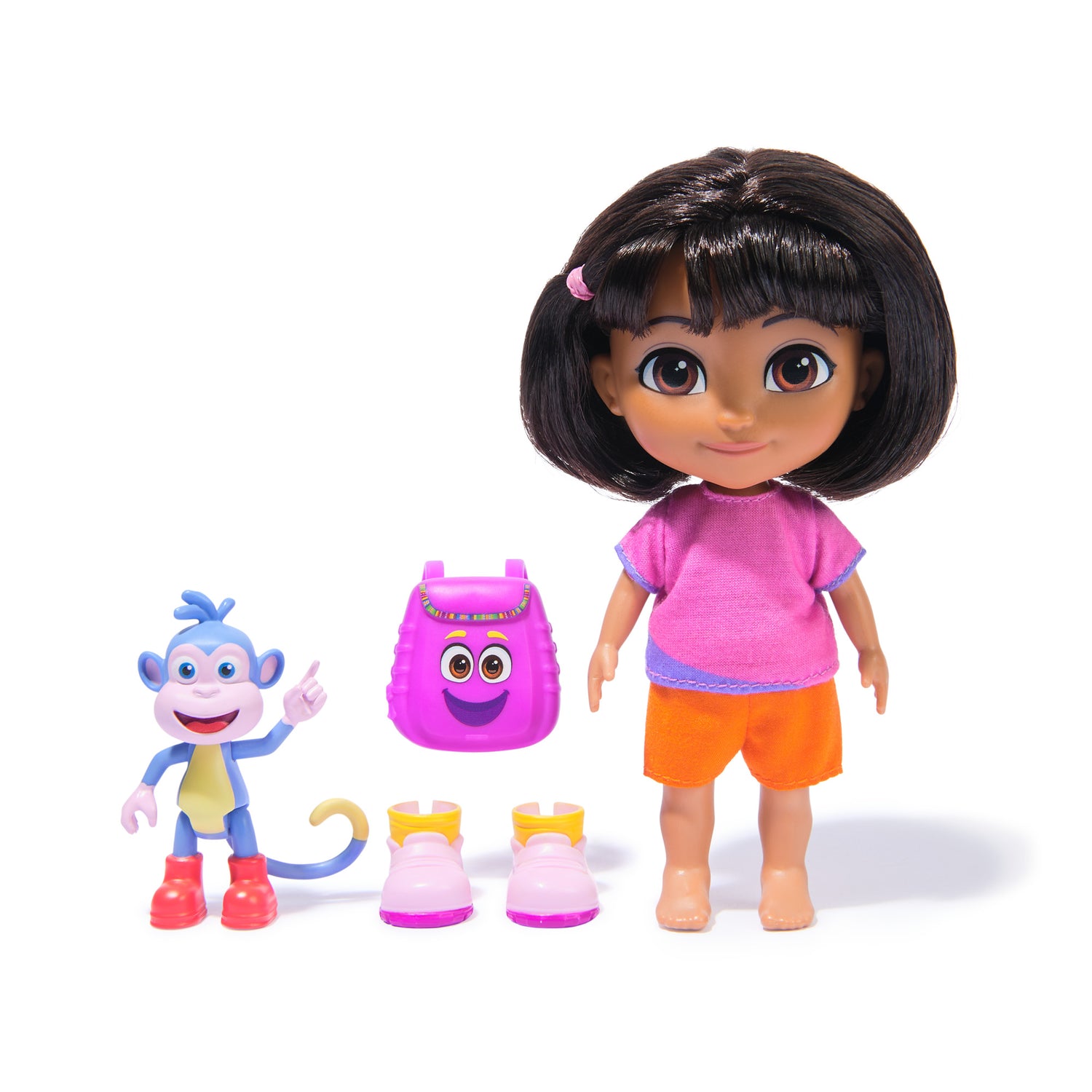 دمية دورا المستكشفة الأساسية دمية مع اكسسوارات Dora