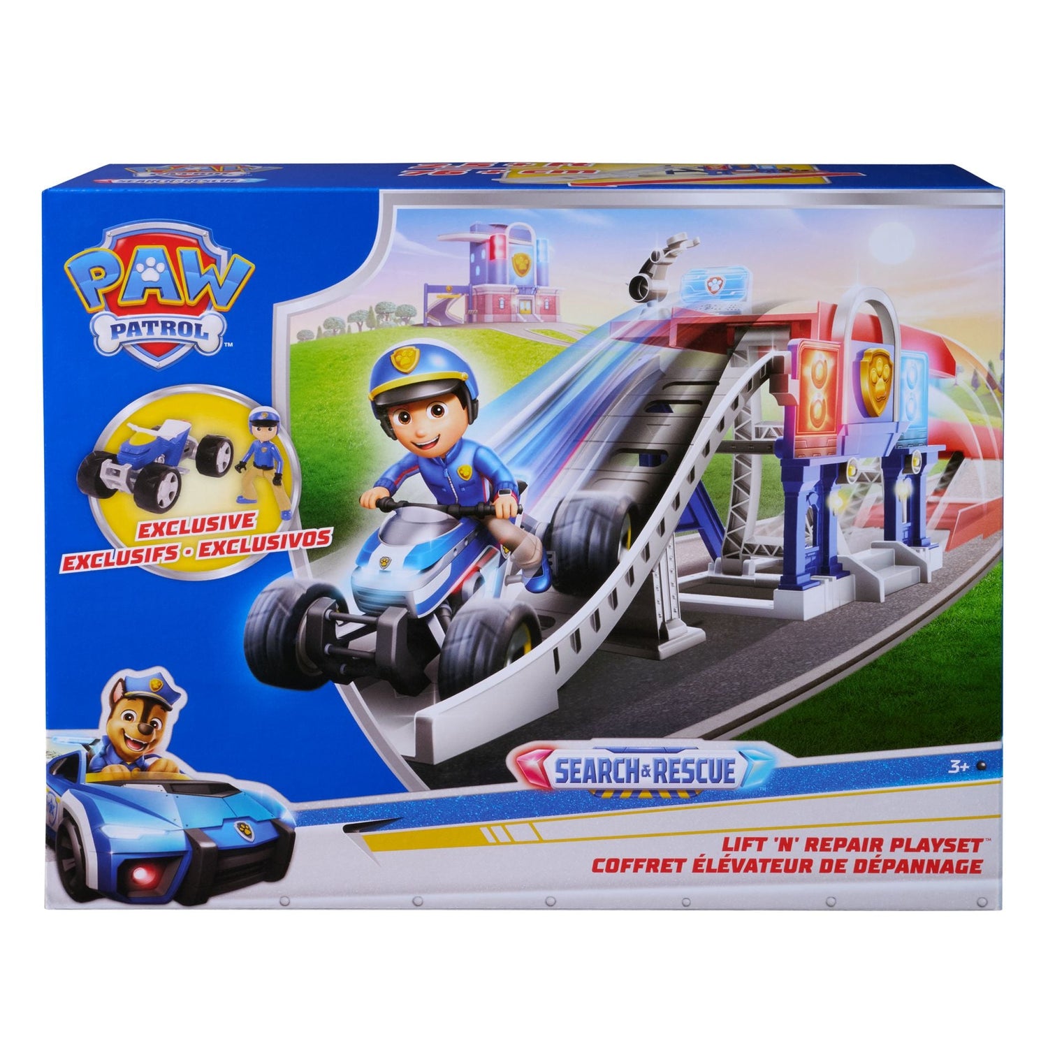باو باترول مجموعة ألعاب البحث والإنقاذ والإصلاح مركبات مع مسار Paw Patrol