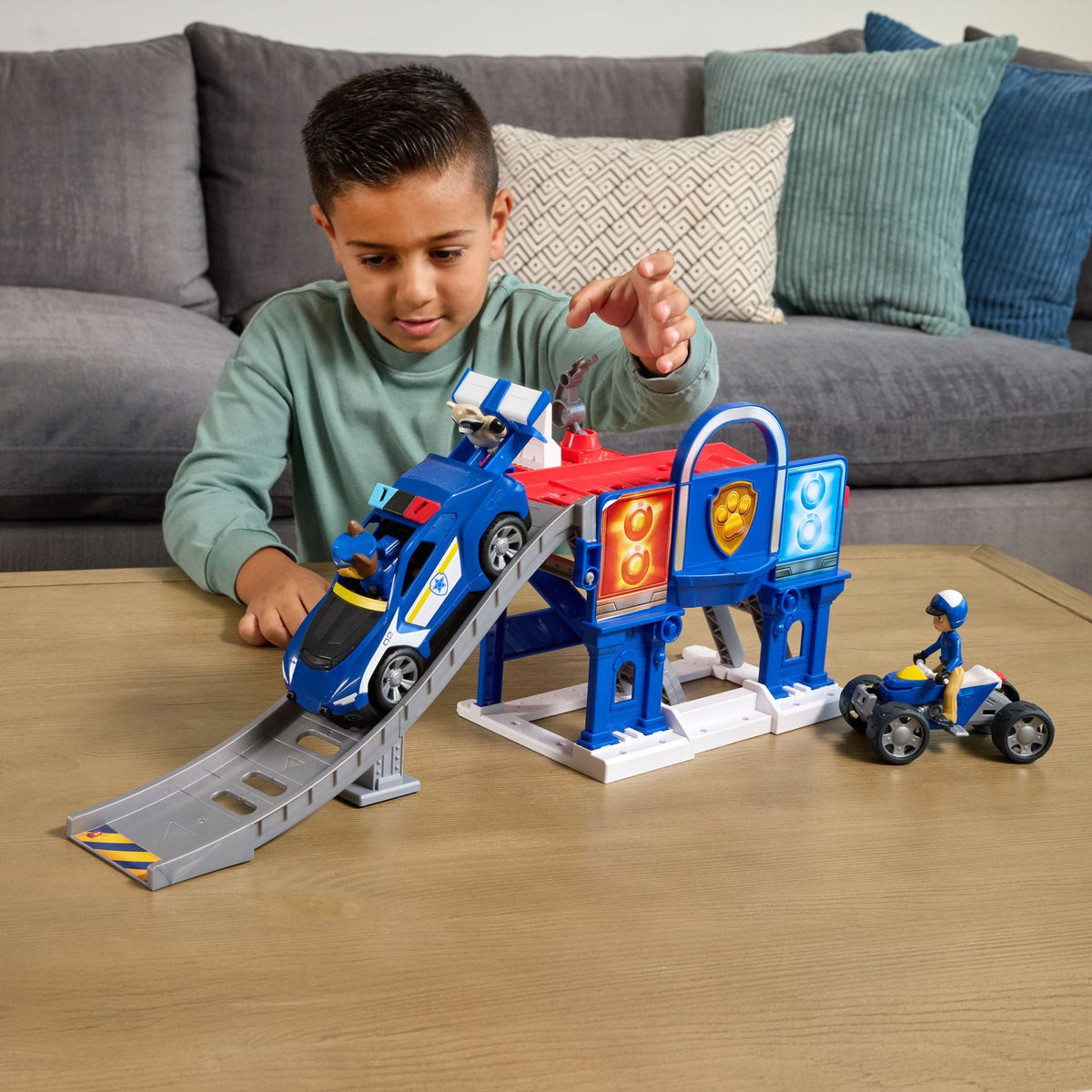 باو باترول مجموعة ألعاب البحث والإنقاذ والإصلاح مركبات مع مسار Paw Patrol