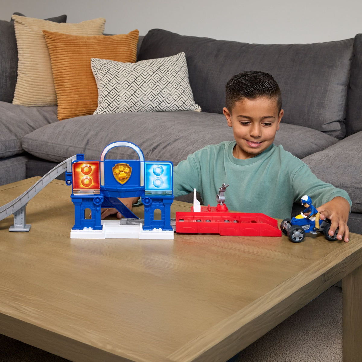 باو باترول مجموعة ألعاب البحث والإنقاذ والإصلاح مركبات مع مسار Paw Patrol