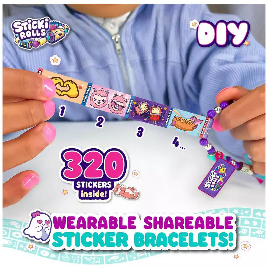 ستيكي رولز صناعة مجوهرات مع ملصقات الخرز والاكسسوارات Sticki Rolls