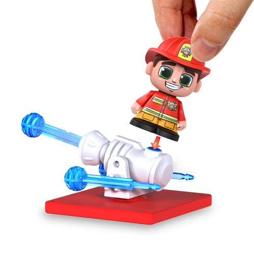 تايل تاون مكعبات محطة الإطفاء مكعبات المغناطيس Tile Town