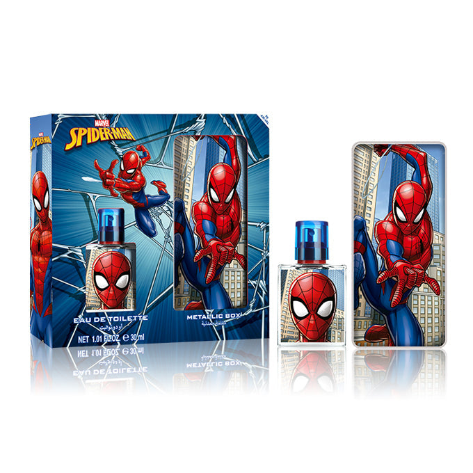 مارفل سبايدر مان عطر تواليت 30مل مع مقلمة معدنية أدوات مدرسية Marvel