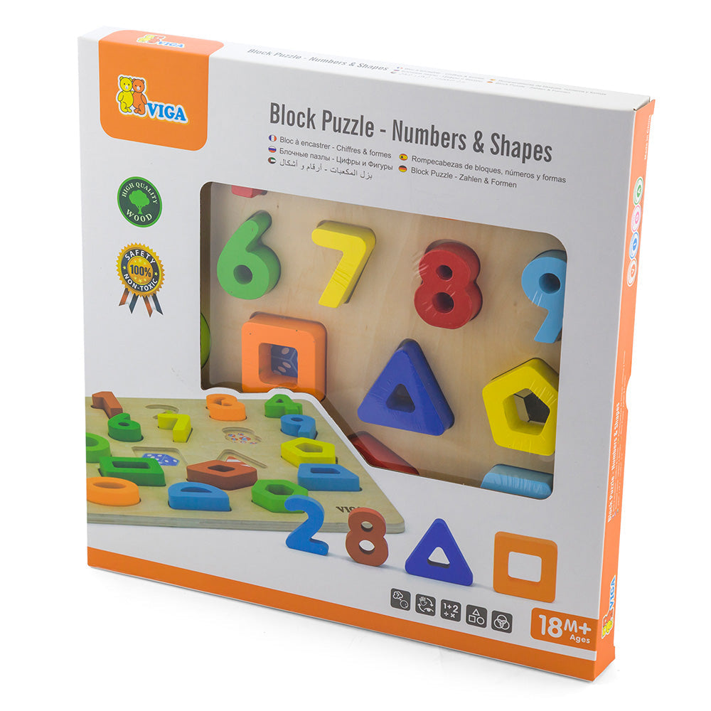 فيجا احجية مكعبات الارقام والاشكال العاب البزل VIGA