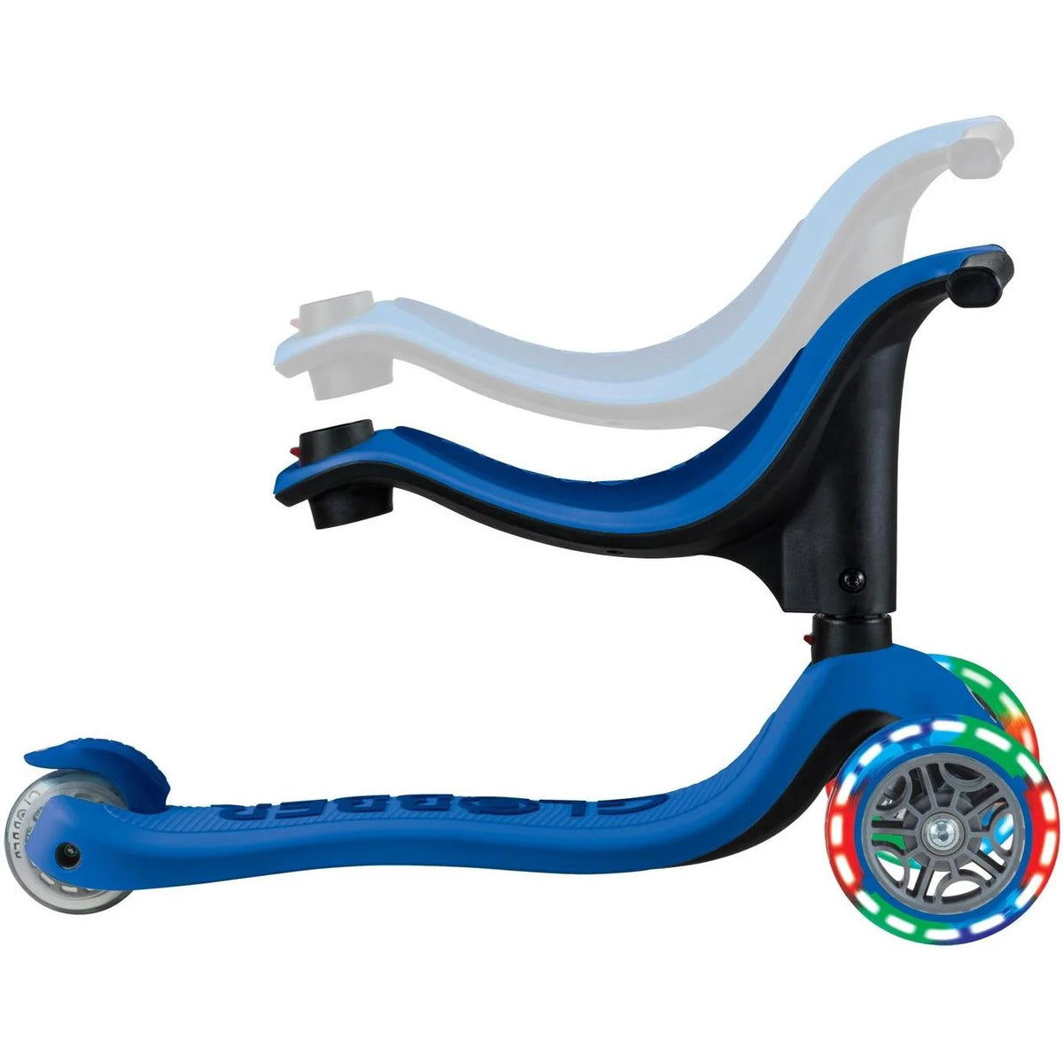 غلوبر سكوتر جو أب سبورتي 3 عجلات أزرق غامق سكوتر 3 عجلات GLOBBER