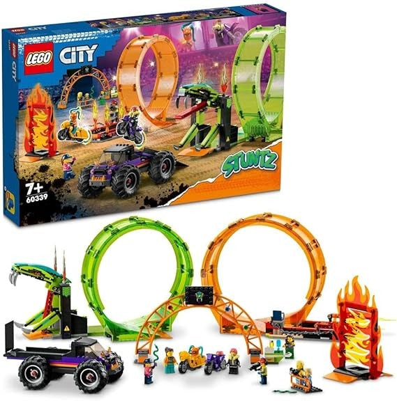ليجو سيتي لعبه بناء الألعاب السياره البهلوانية مكعبات التركيب LEGO