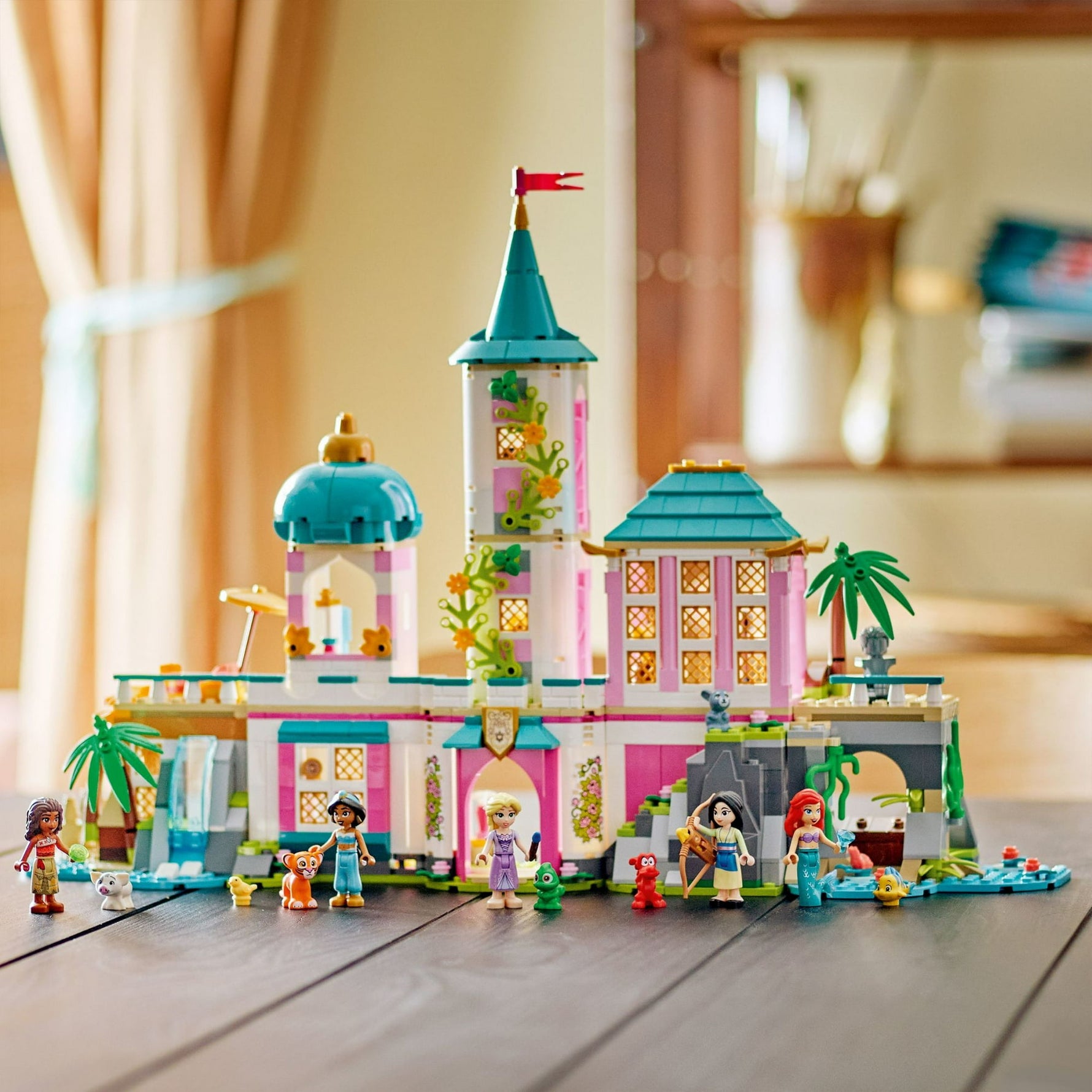 ليجو 43267 ديزني قلعة الأميرة والحيوانات الأليفة مكعبات التركيب LEGO