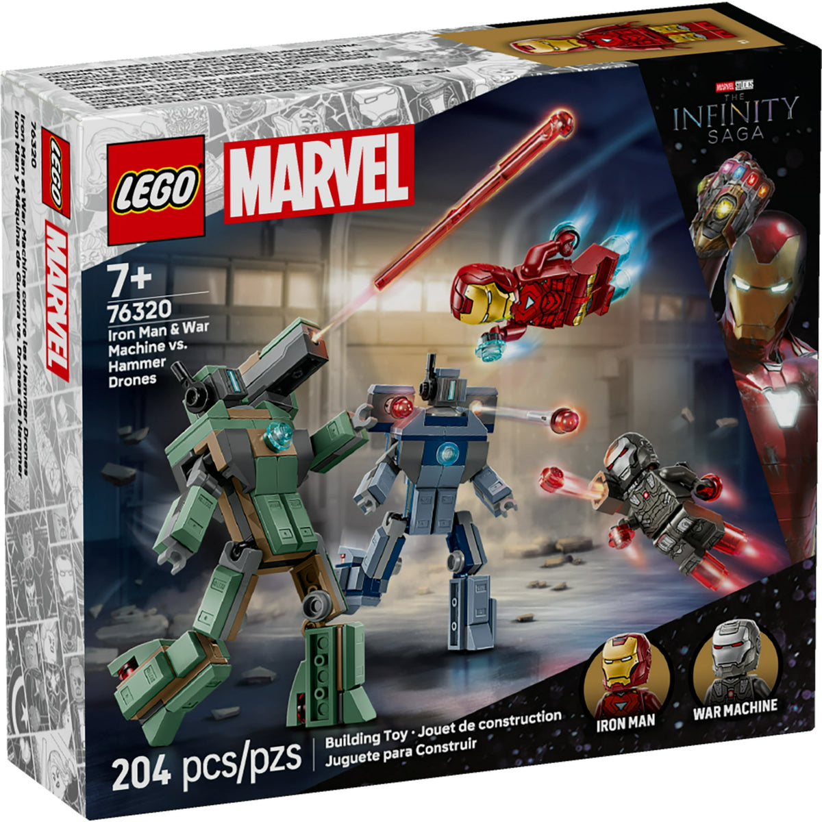ليجو 76320 مارفل الرجل الحديدي وآلة الحرب مكعبات التركيب LEGO
