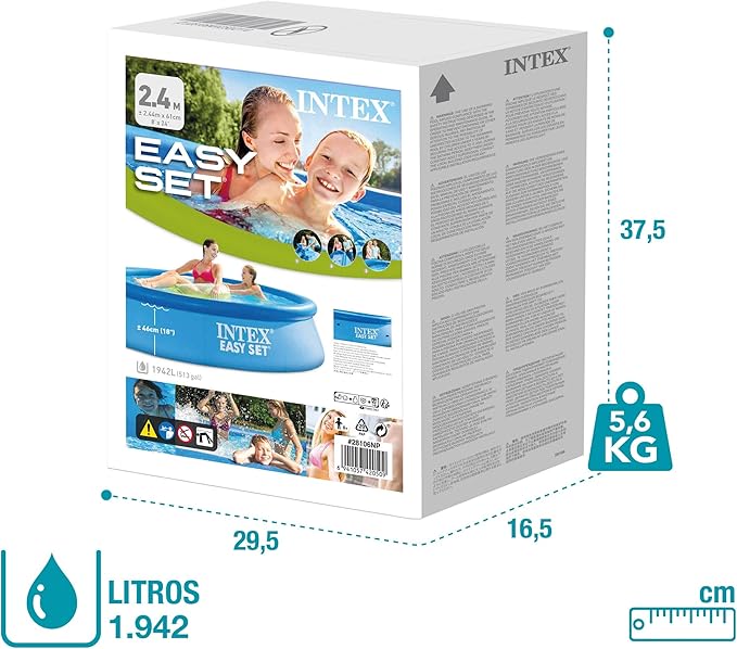 انتكس مسبح ايزي بلو المسابح الخارجية Intex