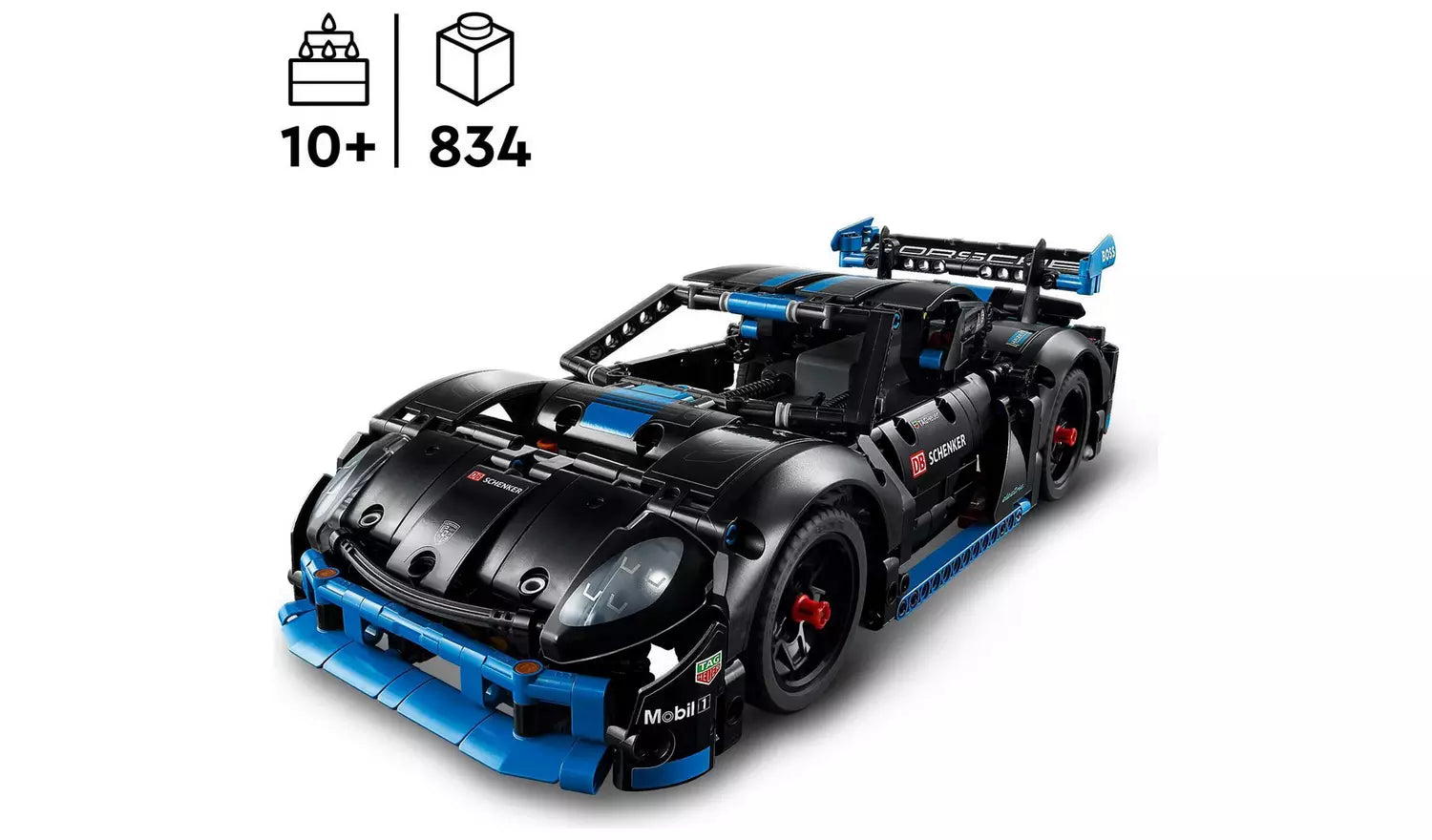 ليجو تيكنيك سيارة سباق تيكنيك بورش جي تي 4 اي بيرفورمانس مكعبات التركيب LEGO